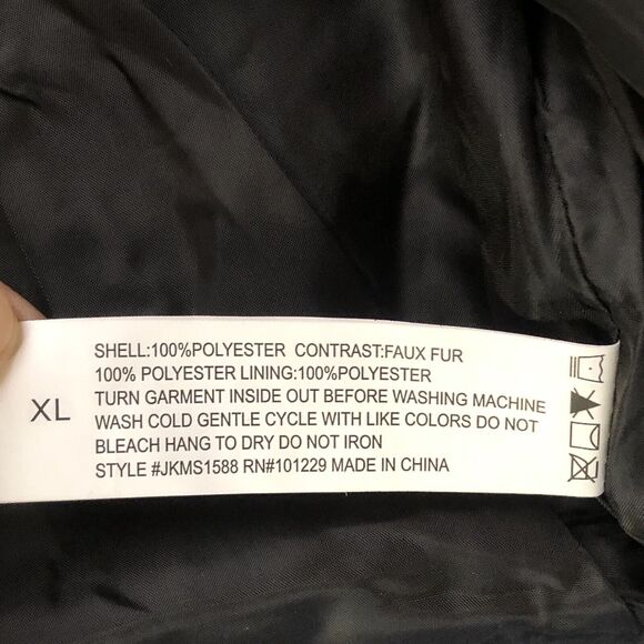 Jade & Ivory By 26 International Crop Jacket Fleece Collar Size XL  NWT - Picture 9 of 14